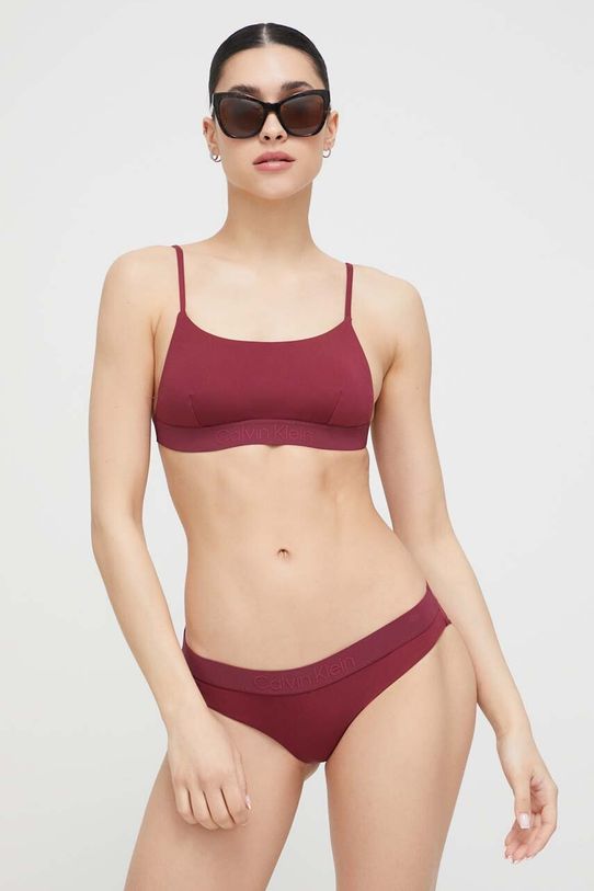 Odjeća Kupaći grudnjak Calvin Klein KW0KW02030.PPYX bordo