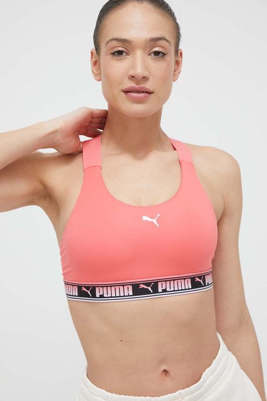 Športová podprsenka Puma Feel It bez kostíc ružová 521669