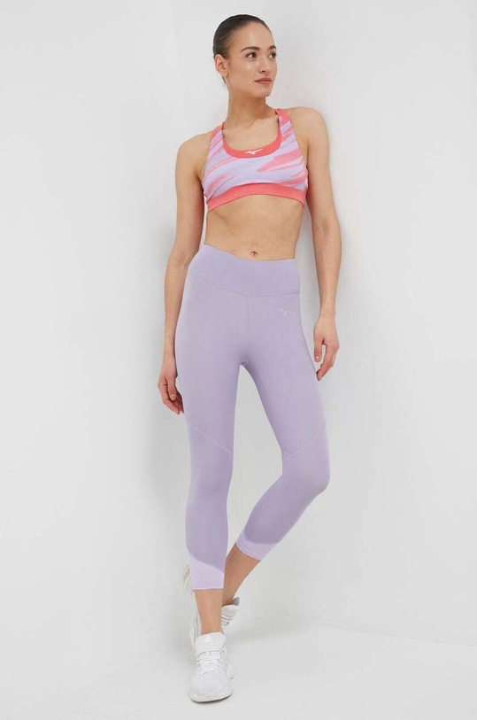 Športová podprsenka Mizuno Alpha Graphic J2GAA212 ružová SS23