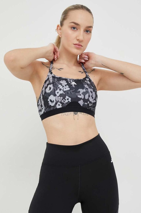 Sportovní podprsenka adidas Performance AeroReact šedá HR2882