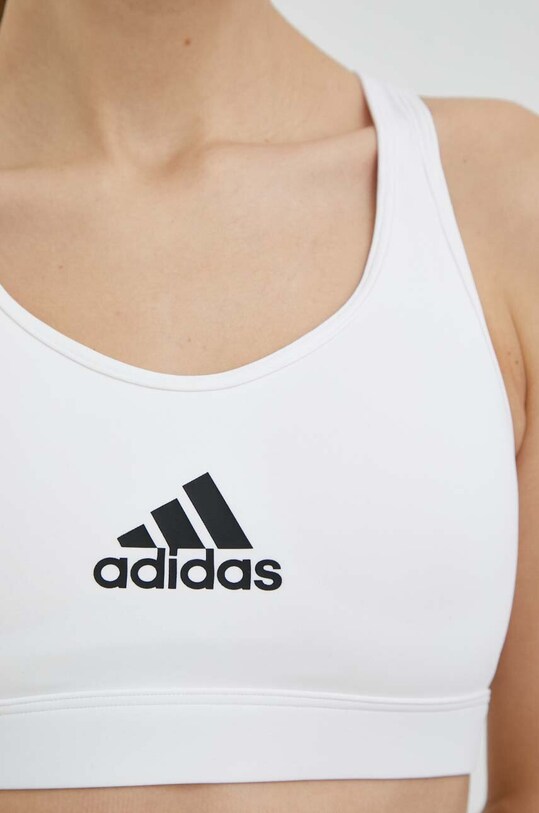 adidas Performance biustonosz sportowy PowerReact biały HR2889