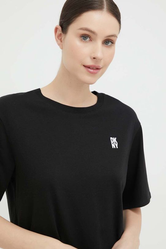 Dkny t-shirt piżamowy czarny YI2422635