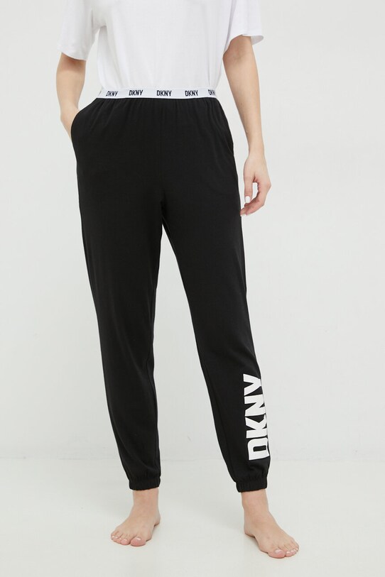 Піжамні штани Dkny гладкий чорний YI2822635