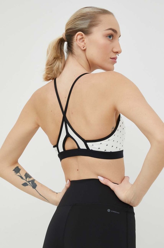 Odzież adidas Performance biustonosz sportowy AeroReact HS3006 biały