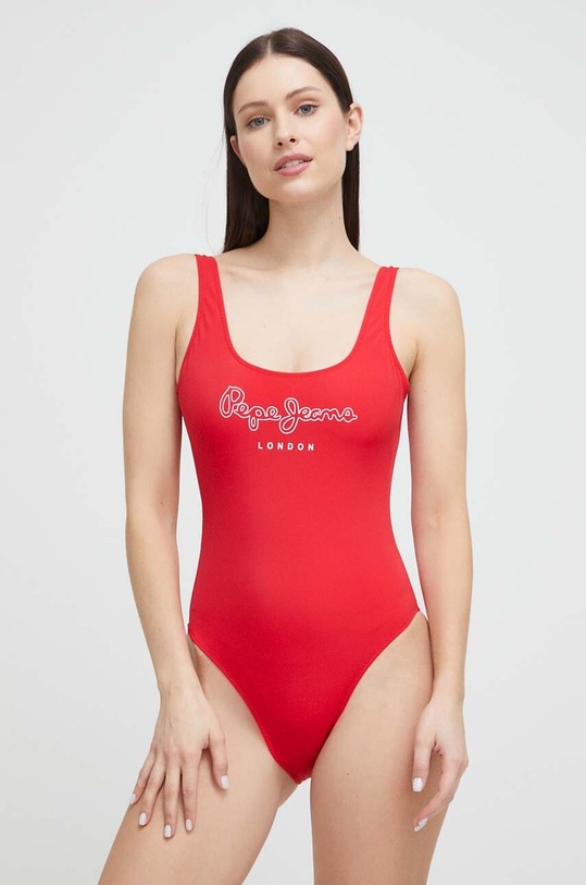 Pepe Jeans jednoczęściowy strój kąpielowy Olena PLB10479.217 czerwony SS23