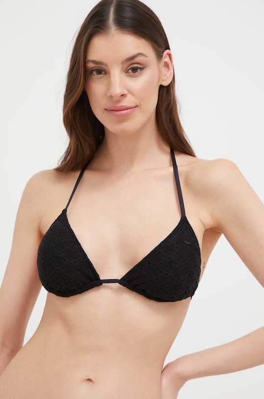 Bikini top Pepe Jeans χωρίς μεταλλικές μπανέλες μαύρο PLB10472.999