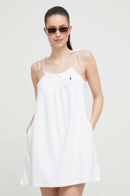 Дрехи Плажна рокля Polo Ralph Lauren 21256473 бял