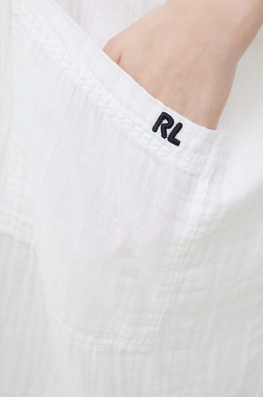 Pamučni ogrtač za plažu Polo Ralph Lauren bijela 21381476