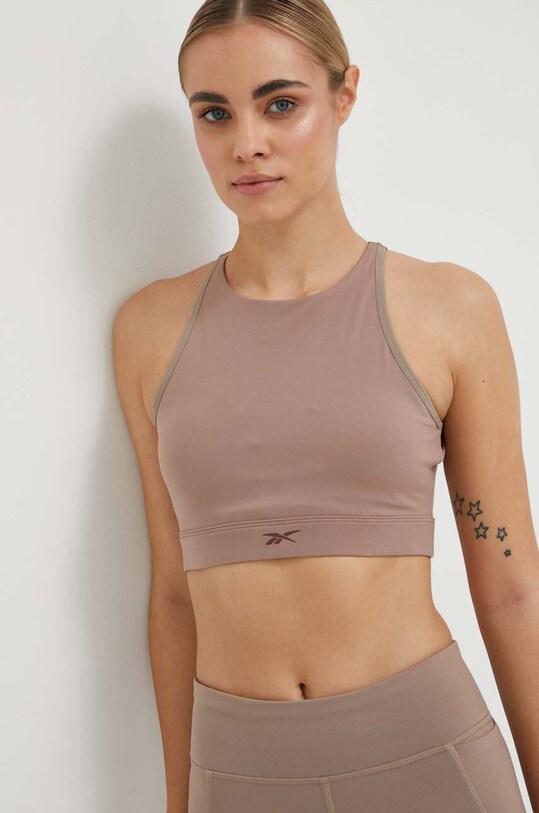 Бюстгальтер для йоги Reebok Long Line бежевый HT6152