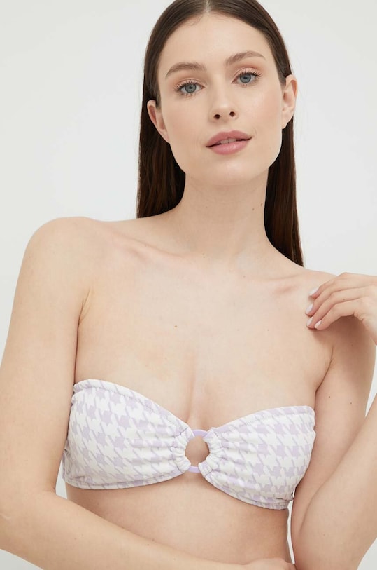 Roxy biustonosz kąpielowy lekko usztywniana fioletowy ERJX304913