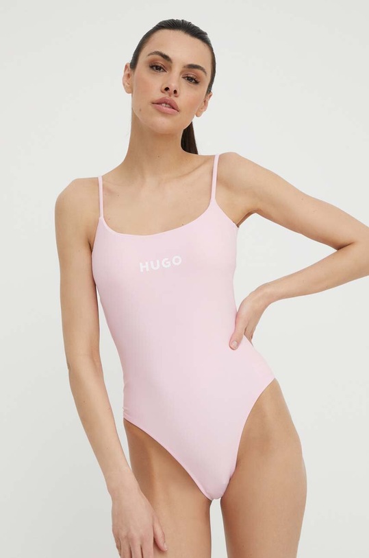 HUGO jednoczęściowy strój kąpielowy 50492422 różowy AW24