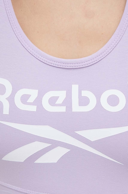 Reebok biustonosz sportowy Reebok Identity HT6210 fioletowy