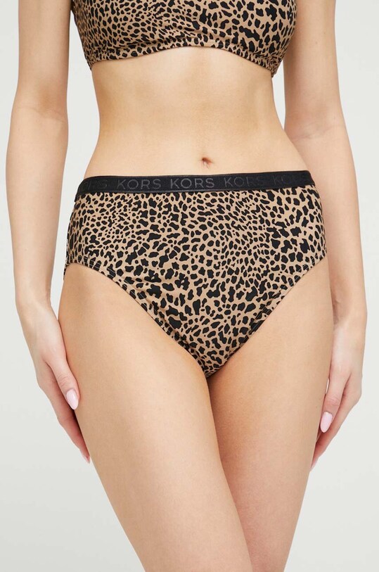 MICHAEL Michael Kors figi kąpielowe dół brązowy MM3K605