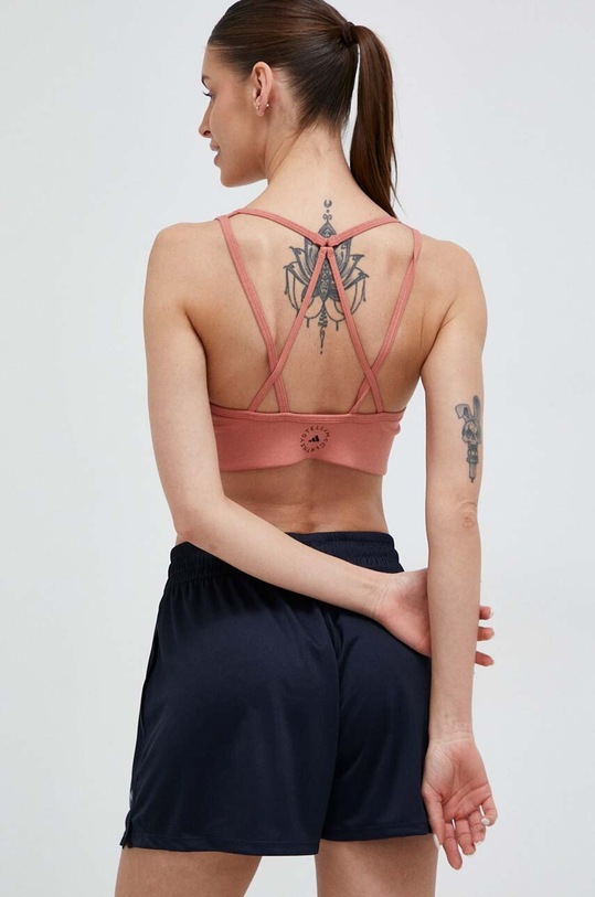 Odzież adidas by Stella McCartney biustonosz sportowy TrueStrength HS1699 pomarańczowy