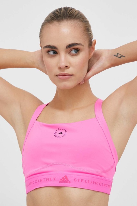 Odzież adidas by Stella McCartney biustonosz sportowy TruePurpose HS1724 różowy