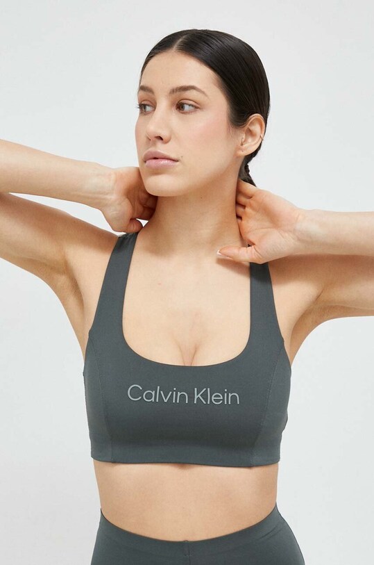 Calvin Klein Performance biustonosz sportowy Essentials miękka zielony 00GWS3K119
