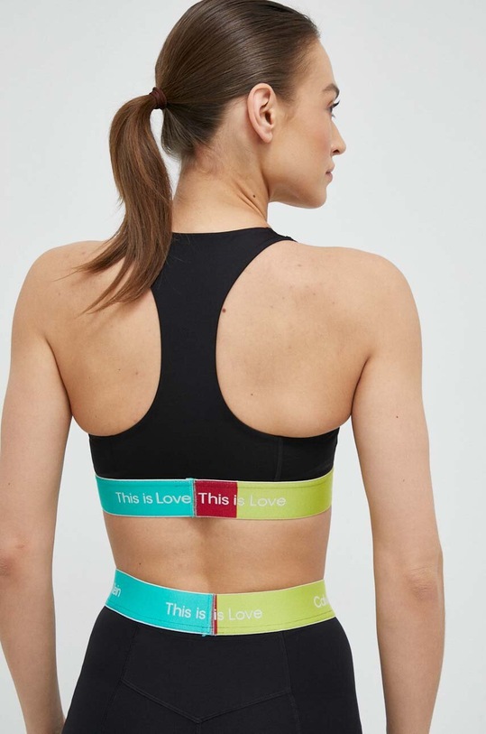 Oblečenie Športová podprsenka Calvin Klein Performance Pride 00GWS3K129 čierna