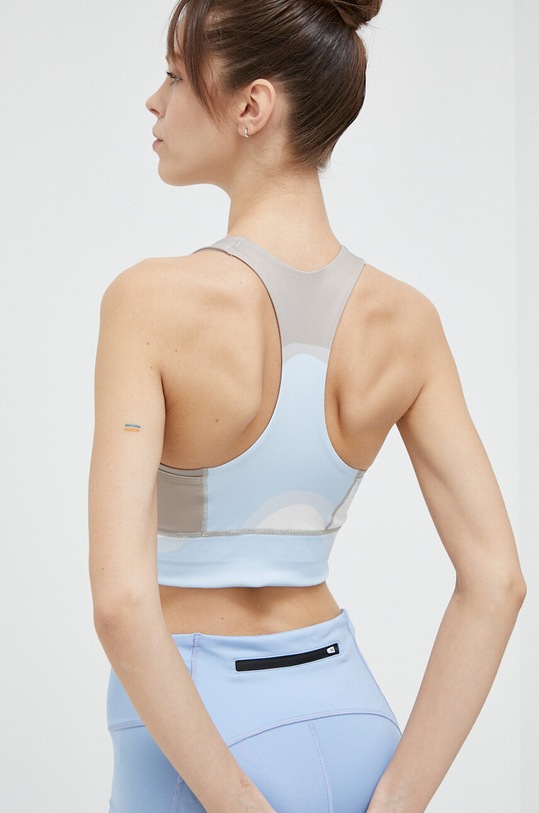 Odzież adidas Performance biustonosz sportowy Marimekko HR8172 niebieski