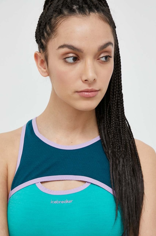 Odzież Icebreaker bielizna funkcyjna ZoneKnit IB0A56OX8391 turkusowy
