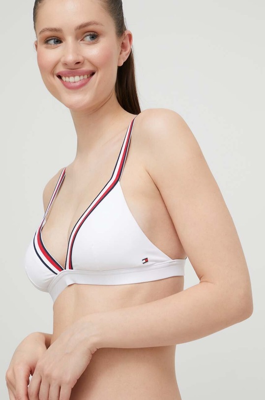 Горнище на бански Tommy Hilfiger бял UW0UW04101.PPYX