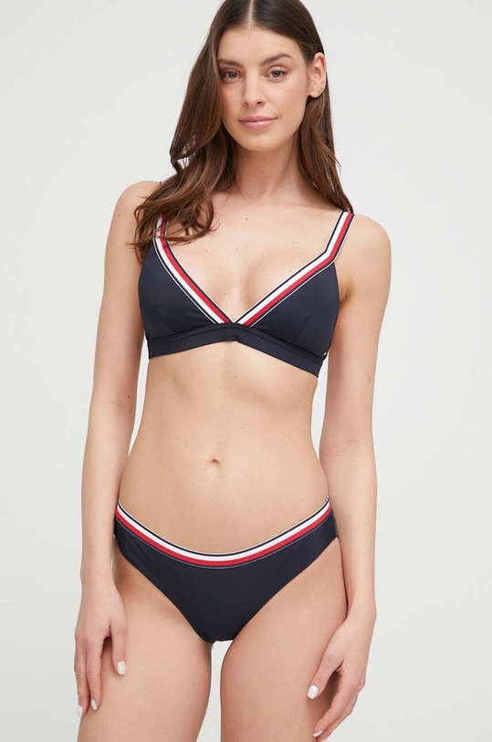 Odzież Tommy Hilfiger biustonosz kąpielowy UW0UW04101.PPYX granatowy