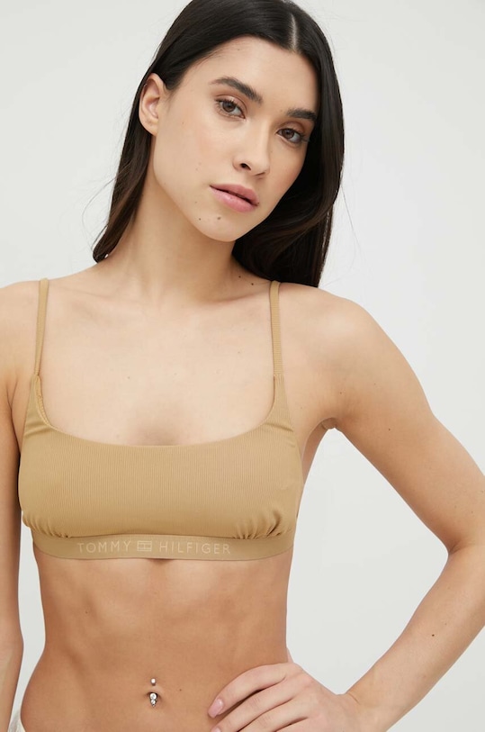 Tommy Hilfiger biustonosz kąpielowy miękka brązowy UW0UW04533.PPYX
