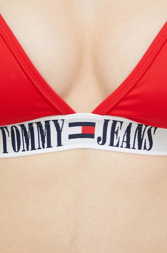 Plavková podprsenka Tommy Jeans červená UW0UW04079.PPYX