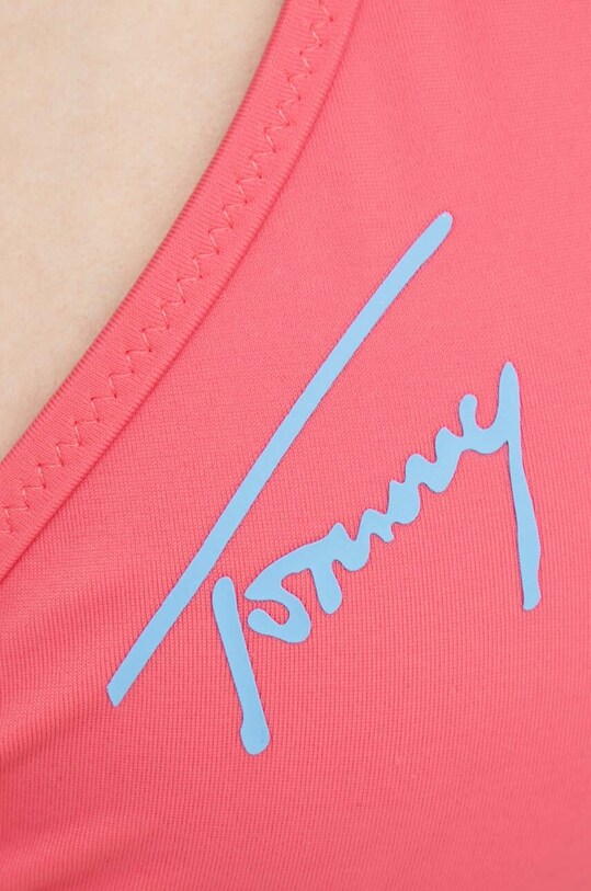 Bikini top Tommy Jeans ροζ UW0UW04408.PPYX