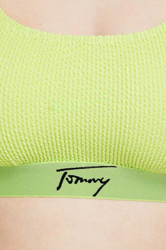 Bikini top Tommy Jeans πράσινο UW0UW04490.PPYX