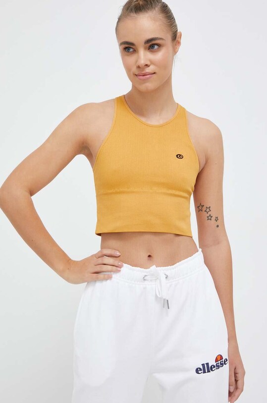 Rip Curl top treningowy z elastanem żółty 04DWTE