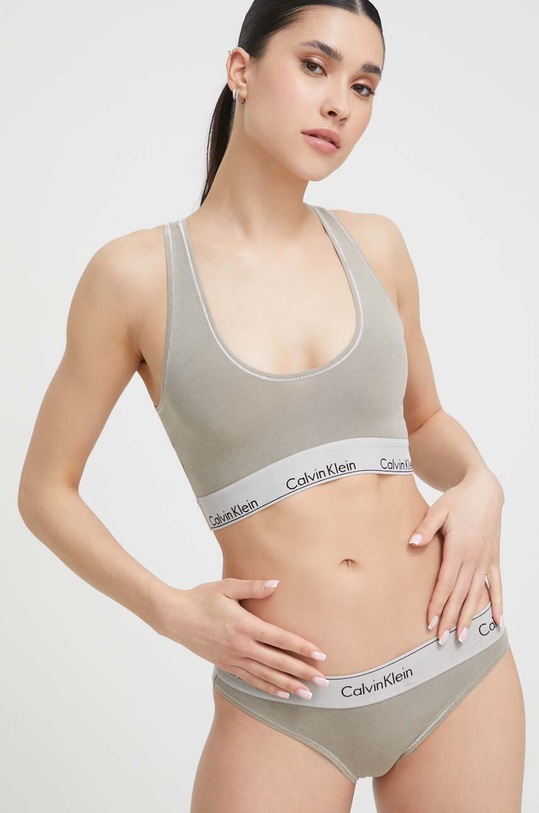 Odzież Calvin Klein Underwear figi 000QF7209E.PPYX szary