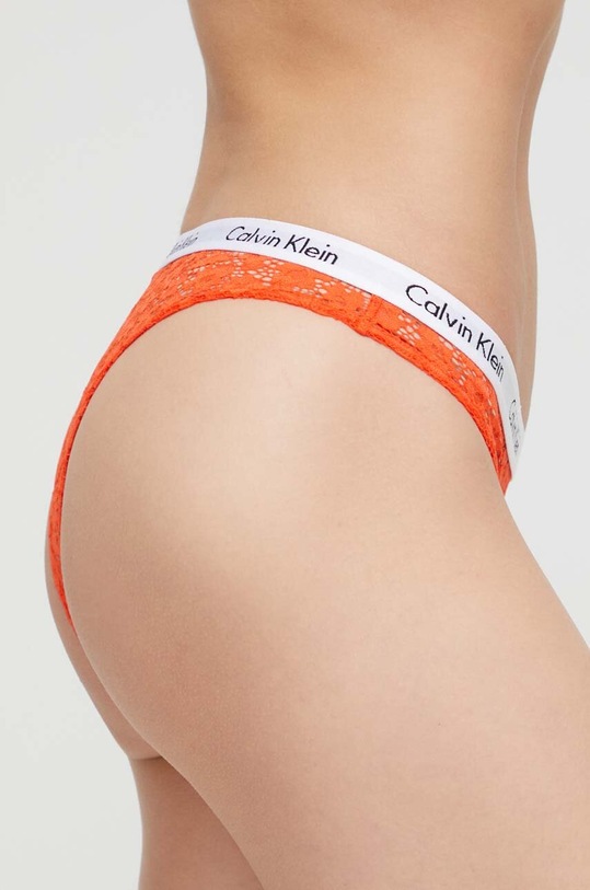 Brazílske nohavičky Calvin Klein Underwear 000QD3859E.PPYX oranžová SS23