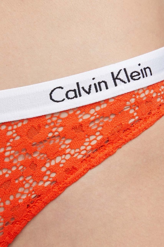 Oblečenie Brazílske nohavičky Calvin Klein Underwear 000QD3859E.PPYX oranžová