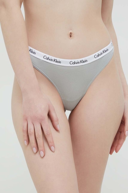 Calvin Klein Underwear stringi 3-pack 000QD3587E.PPYX multicolor SS23