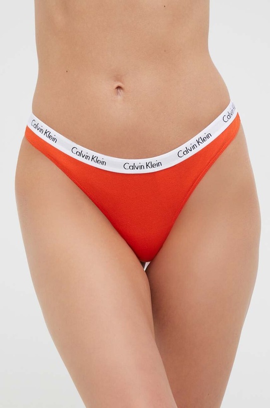 Стринги Calvin Klein Underwear 5-pack меланж помаранчевий 000QD3585E.PPYX