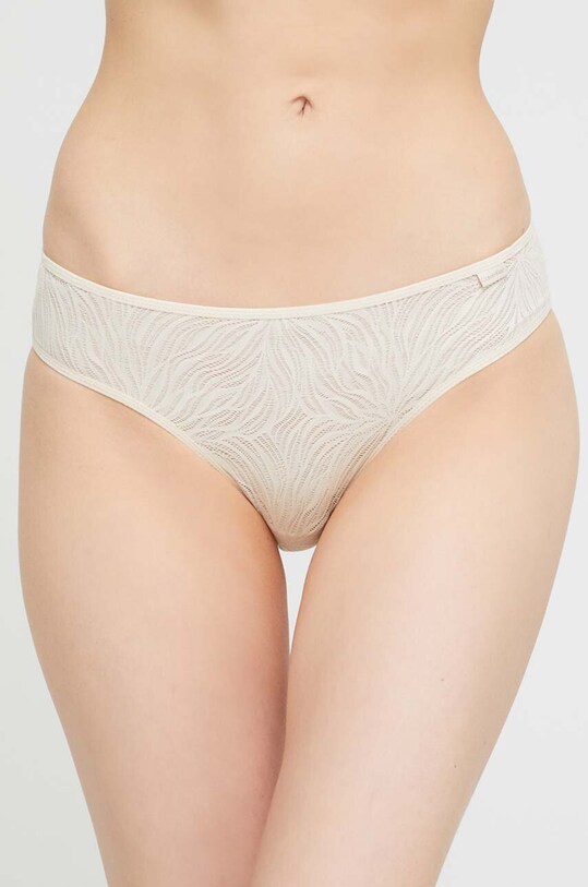 Calvin Klein Underwear chiloți figi bej 000QF6879E.PPYX