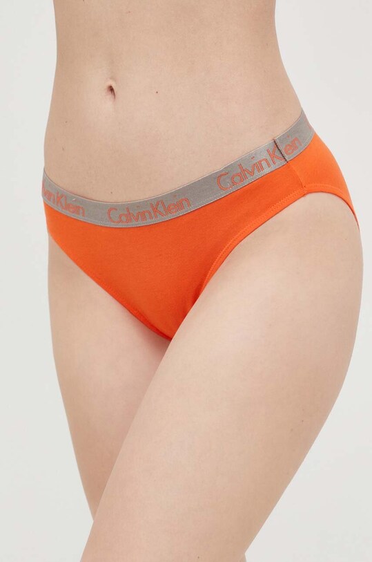 Calvin Klein Underwear bugyi sima narancssárga 000QD3540E.PPYX