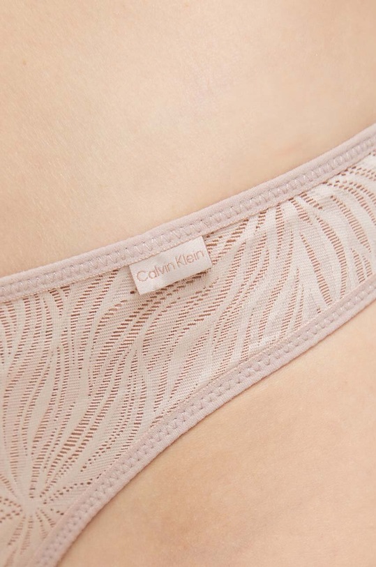 Calvin Klein Underwear stringi beżowy 000QF6878E.PPYX
