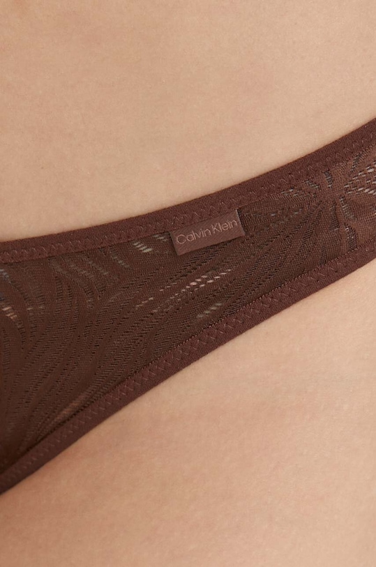 Calvin Klein Underwear stringi brązowy 000QF6878E.PPYX