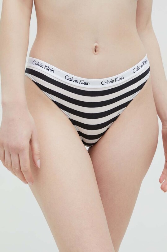 Calvin Klein Underwear bugyi mintás fekete 0000D1618E.PPYX