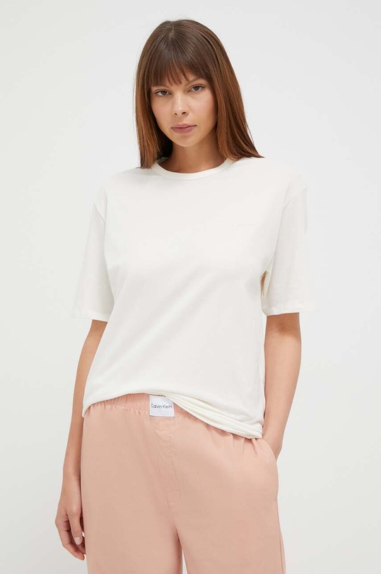 Odzież Calvin Klein Underwear piżama 000QS6976E.PPYX beżowy