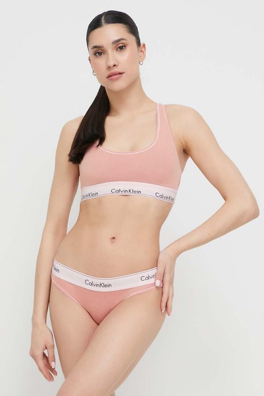 Odzież Calvin Klein Underwear biustonosz 000QF7207E.PPYX pomarańczowy