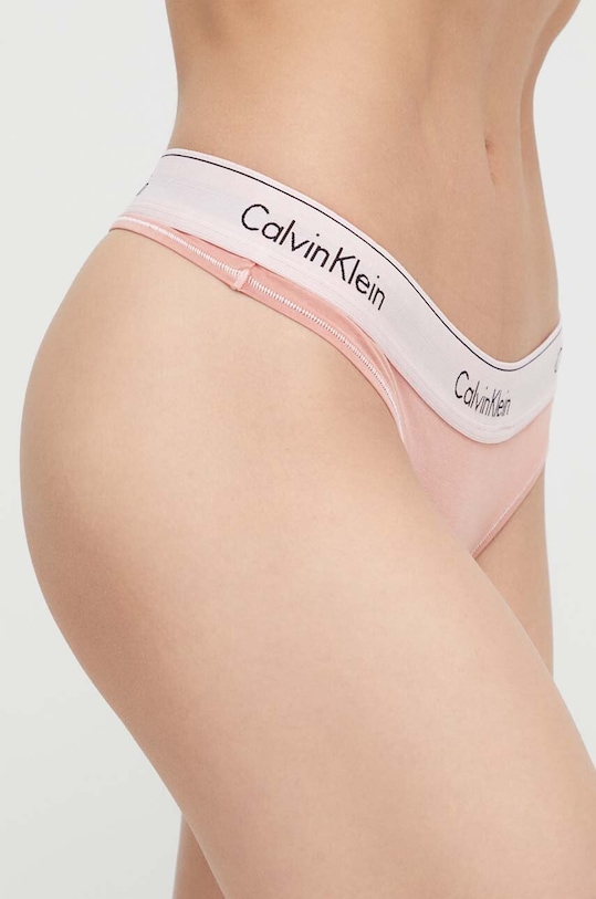 Calvin Klein Underwear stringi 000QF7208E.PPYX pomarańczowy SS23