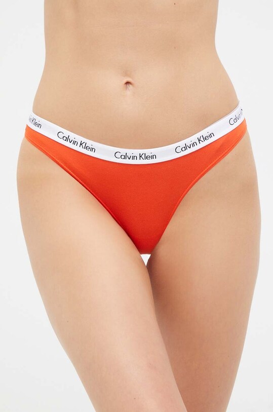 Calvin Klein Underwear figi 5-pack 000QD3586E.PPYX pomarańczowy AW23