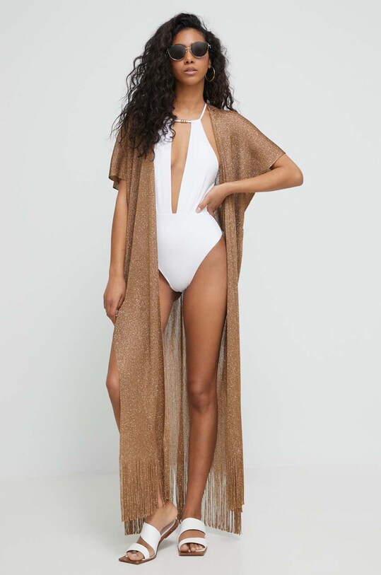 Oblečenie Jednodielne plavky Max Mara Beachwear 2338310838600 biela