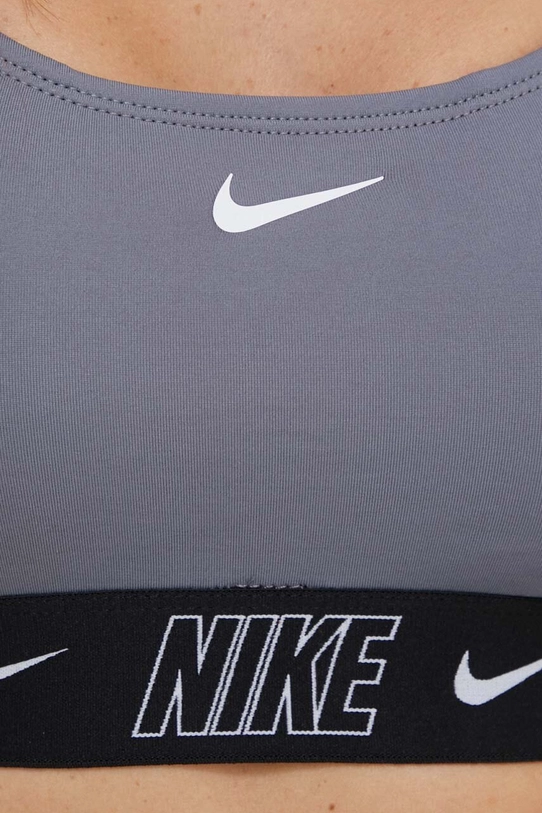 Plavková podprsenka Nike Logo Tape NESSD188 sivá