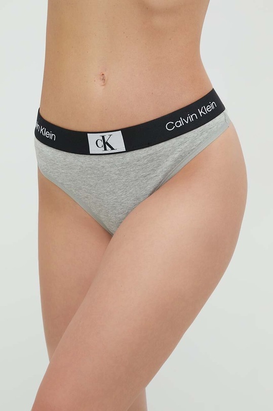 Tangá Calvin Klein Underwear tangá sivá 000QF7221E.PPYX