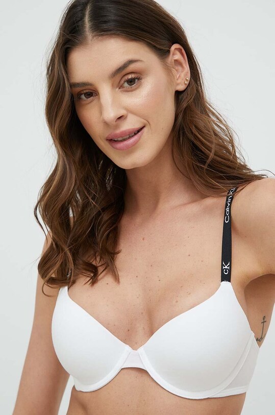 Calvin Klein Underwear sutien cu balene alb 000QF7219E.PPYX