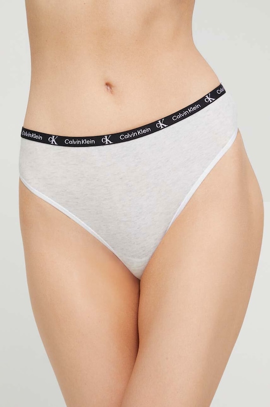 Calvin Klein Underwear stringi 2-pack wzorzyste różowy 000QD3990E.PPYX