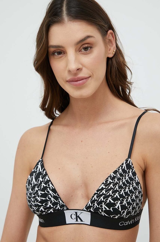 Calvin Klein Underwear biustonosz dzianina czarny 000QF7217E.PPYX